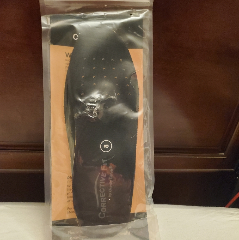Corrective Fit Orthotic Insoles By Gravity Defyer -  Size 8W Mens